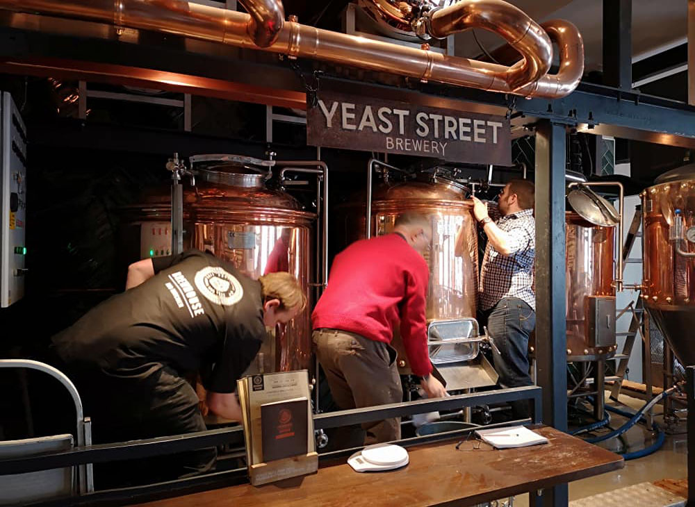 Brewhouse & Kitchen 400L and 500L Copper Brewery Equipment Installed in